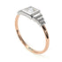 Two Tones Geometric Princess Cut Diamond Ring - Everleigh No. 18